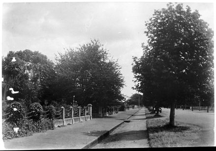 Esplanade street frontage, Fitzherbert Avenue