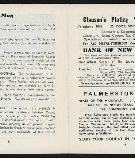 Palmerston North Diary: May 1958 5