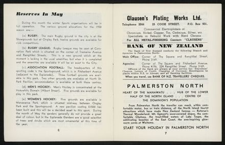 Palmerston North Diary: May 1958 5