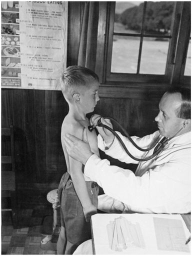 Evans Family Collection: School Medical Service at West End School