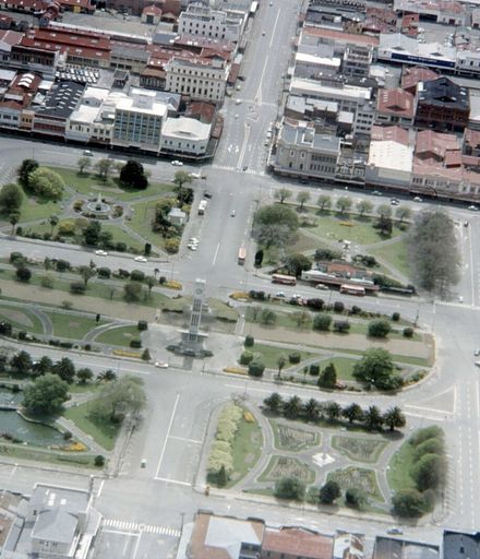 Aerial photograph of The Square, 1965