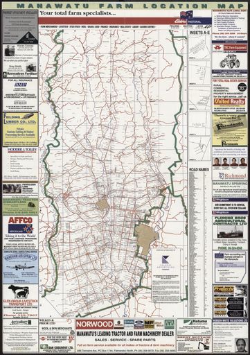 Manawatu Farm Location Map