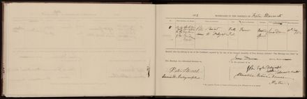 Marriage register 1870 - 1880