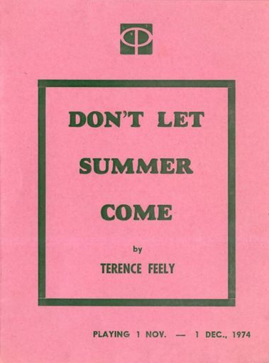 Don't Let Summer Come - Centrepoint Theatre Programme - Resource cover image