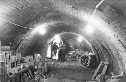 Interior of Hoffman brick kiln, Featherson Street