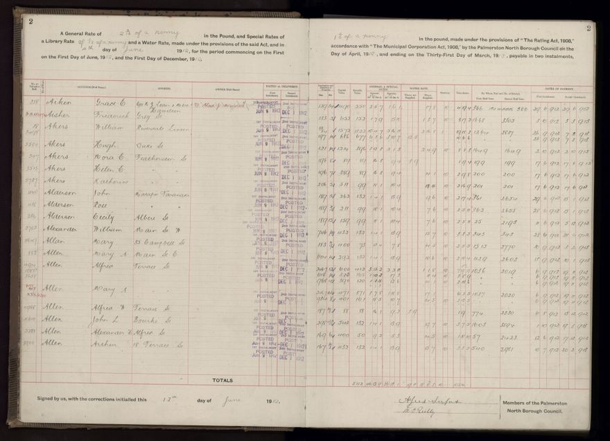 Rate book, 1912-1913 - 2021Pa_PNC2-23-2-V20_034001-0005
