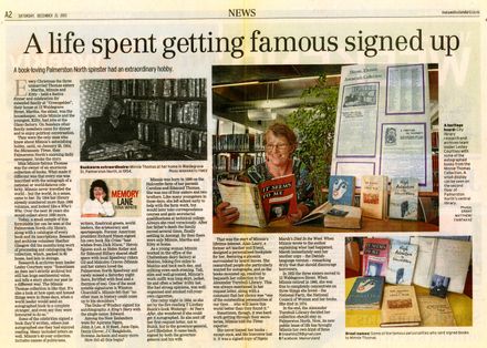 Memory Lane - "A life spent getting famous signed up" - Resource cover image