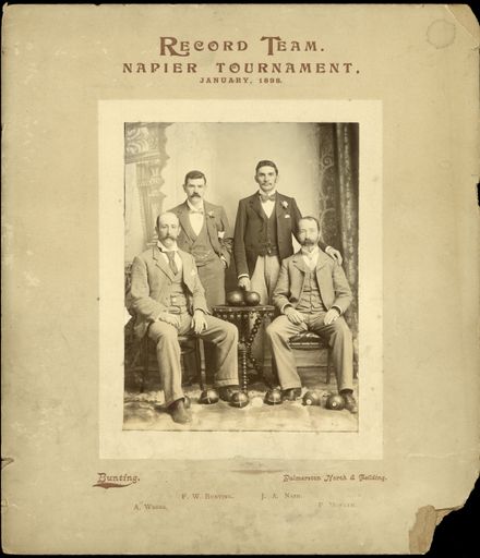 Palmerston North Bowling Club Record Team, Napier Tournament