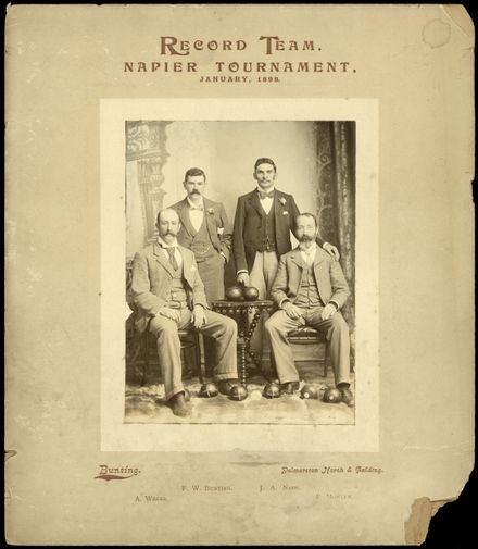 Palmerston North Bowling Club Record Team, Napier Tournament