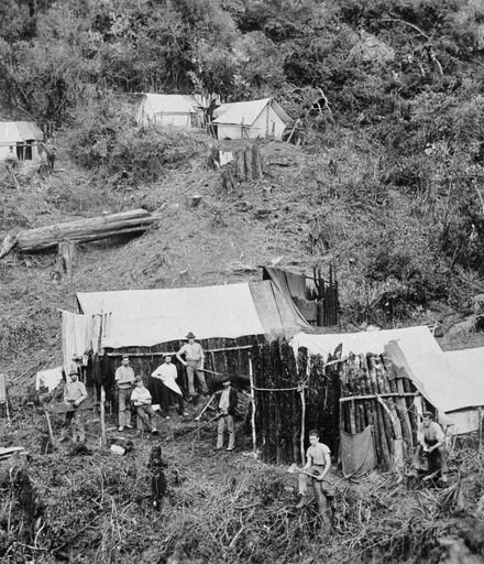 Bush clearers' camp site, Komako