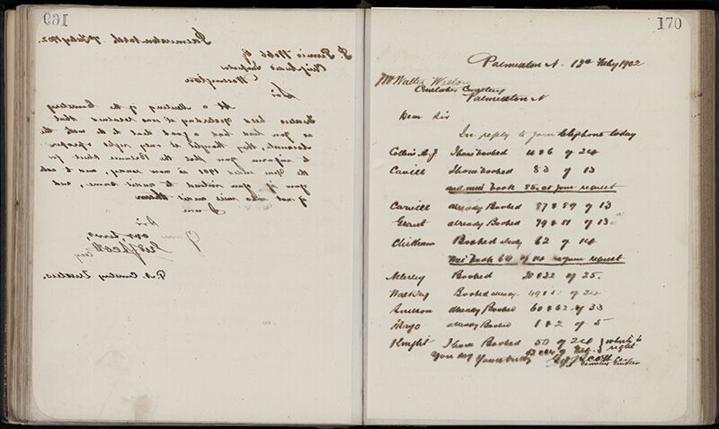 Outwards Correspondence of the Palmerston North Cemetery Trustees, 1898 -1902 197