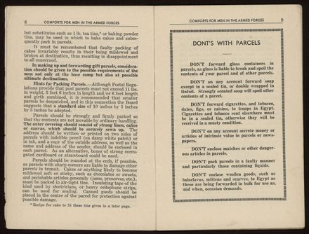 Comforts for men in the armed forces