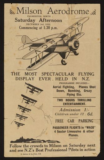 Milson Aerodrome Flyer, 1932 1
