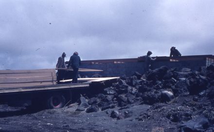 Scouts building Ruapehu Lodge and Snow School