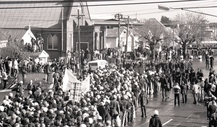 Police Lines in Cuba Street