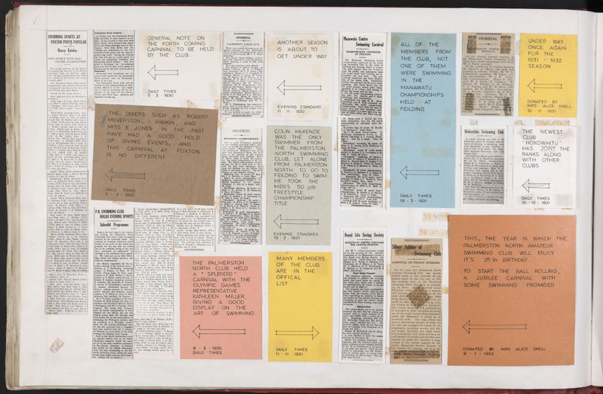 PN Amateur Swimming Club archive book