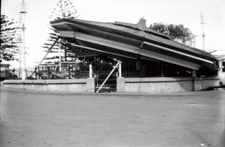 Band rotunda after Napier Earthquake