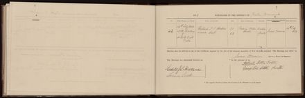 Marriage register 1870 - 1880