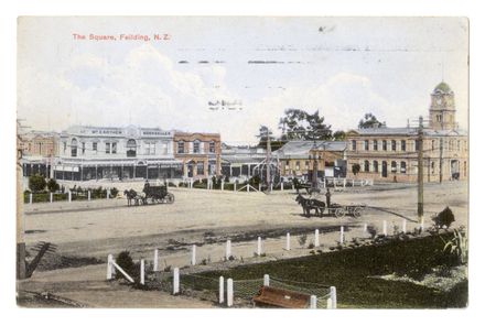 Postcard - The Square, Feilding - Resource cover image