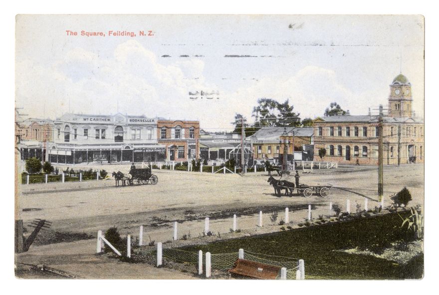 Postcard - The Square, Feilding