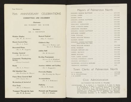 Palmerston North 75th Anniversary Programme, 1952 18
