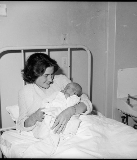 "New Arrivals for 1964" Mrs. M. Sherman and her Son