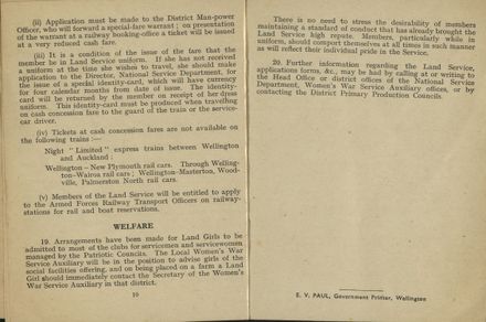 New Zealand Women’s Land Service Handbook of Information: Page 6