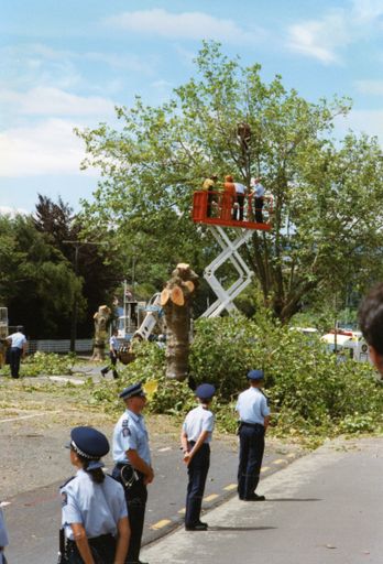 Avenue Action - Police removing protestor