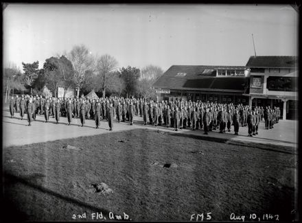 NZASC 2nd Field Ambulance Group at Awapuni Racecourse