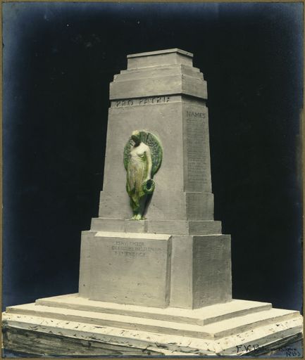 Scale Model of Memorial Design by F. V. Blundstone - Cenotaph