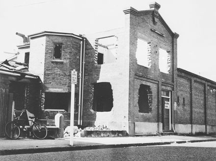 Demolition of former Municipal Baths, Ashley Street