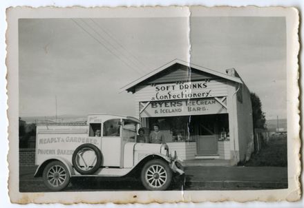 Delivery truck outside Kearns’ shop