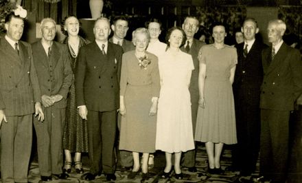 Sylvia Haycock, Heads of Departments and Buyers at celebration to mark Miss Haycock’s 50 years of service for C M Ross Co. Ltd