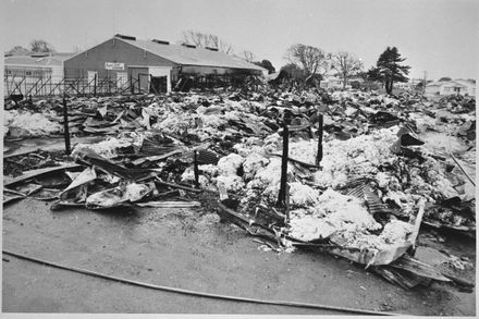 Aftermath of fire at Palmerston North Showground