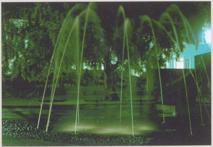 Fountain at Night in The Square
