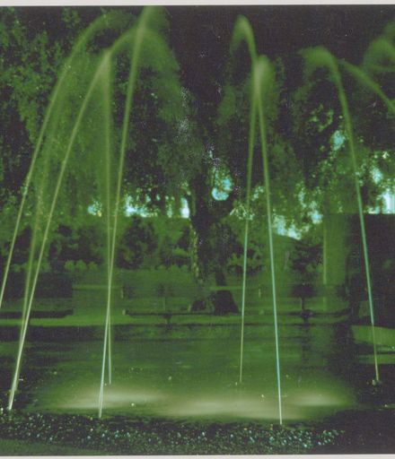 Fountain at Night in The Square