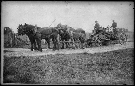 A Horse-drawn Road Grader