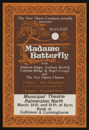 "Madame Butterfly" performance poster - Resource cover image