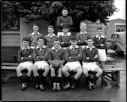 First XI Soccer Team, Palmerston North Technical High School
