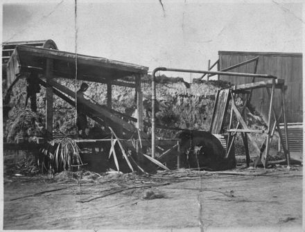 Stripping machine at Miranui Flaxmill, near Shannon