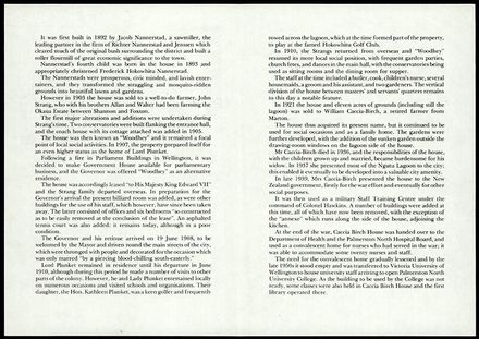 Booklet, Caccia Birch House 2