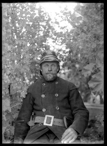 Unidentified Fireman in Uniform