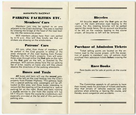 Manawatū Trotting Club programme - 3