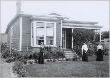 Rawstrom family and house, corner of Princess and Ferguson Streets