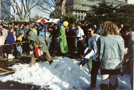 Making Snowmen in The Square