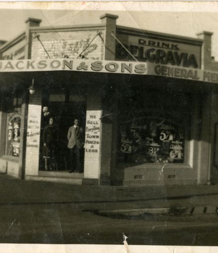 Jackson and Sons, corner of Fitzherbert and College Streets