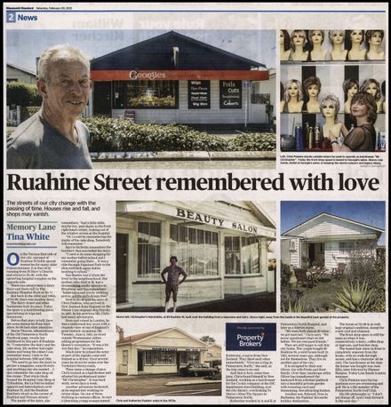 Memory Lane - "Ruahine Street remembered with love"