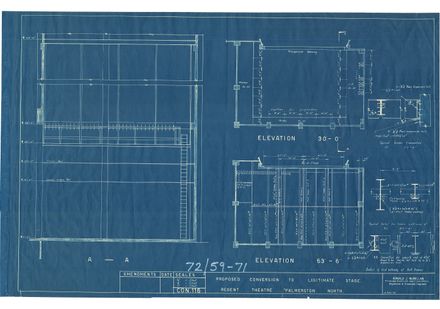 Regent Theatre - Elevation 30-0 and 63-6