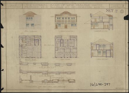 Architectural Plans for National Bank of New Zealand, Corner of Cuba Street & Rangitikei Street 2