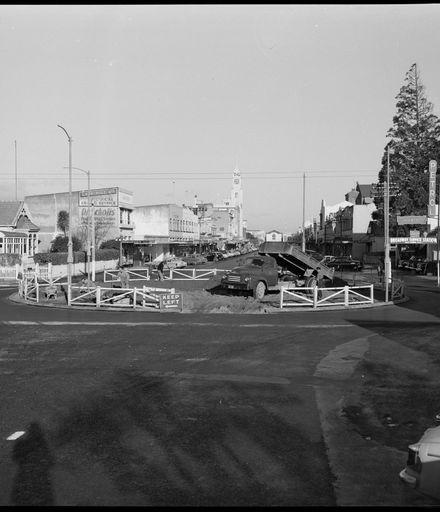 "Top Soil for the Roundabout" - Under Construction at the Broadway Avenue & Princess Street Intersection